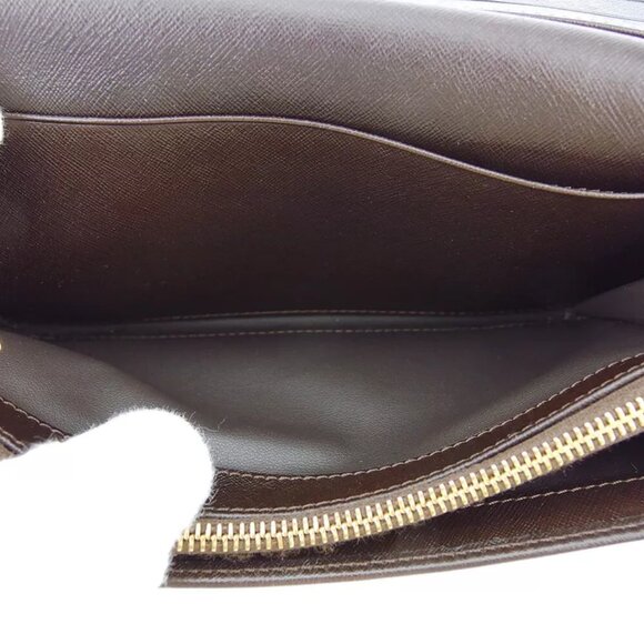 CELINE wallet macadam beige PVC ?~ leather Authentic USED - Picture 6 of 9